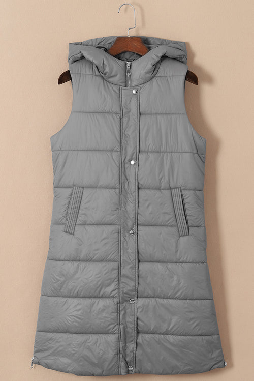 Stay Chic & Cozy in Dark Grey Vest!