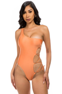 Enchanting Goddess: One-Shoulder Swimsuit - Radiate Romance