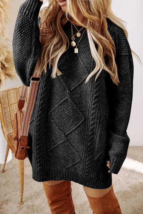 Parchment Dreamweaver Cable Knit Sweater Dress