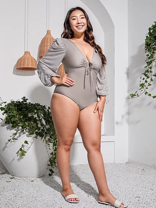 Romantic Sunset Dreams Plus Size Swimsuit