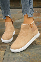 Opulent Suede Elegance: Luxury Slip-on Boots