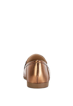 Opulent Metallic Elegance: Shine Luxe Loafers