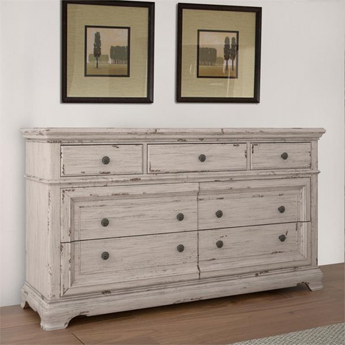 The Providence Antiqued White Dresser: A Masterpiece