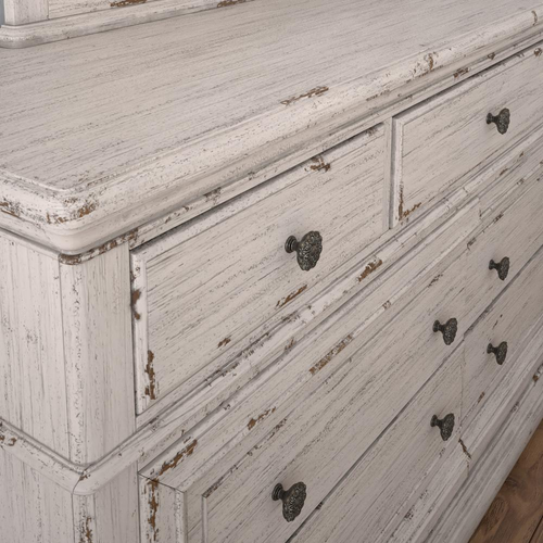 The Providence Antiqued White Dresser: A Masterpiece