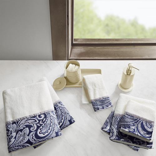 Madison Park Aubrey: Royal Jacquard Towel Set