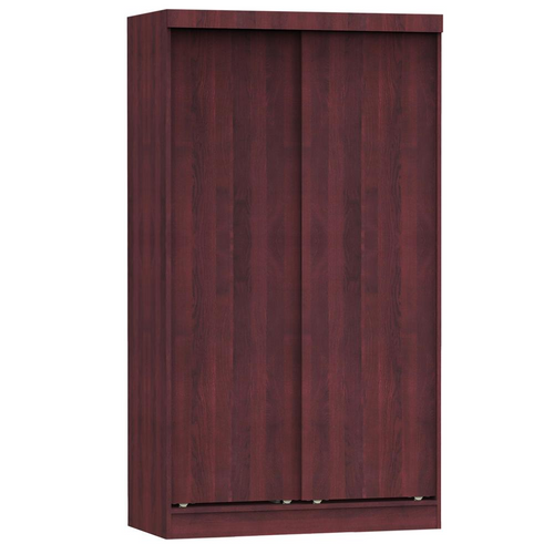 Mahogany Elegance: Masterful Double Sliding Wardrobe