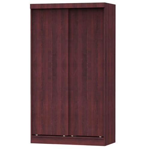 Mahogany Elegance: Masterful Double Sliding Wardrobe