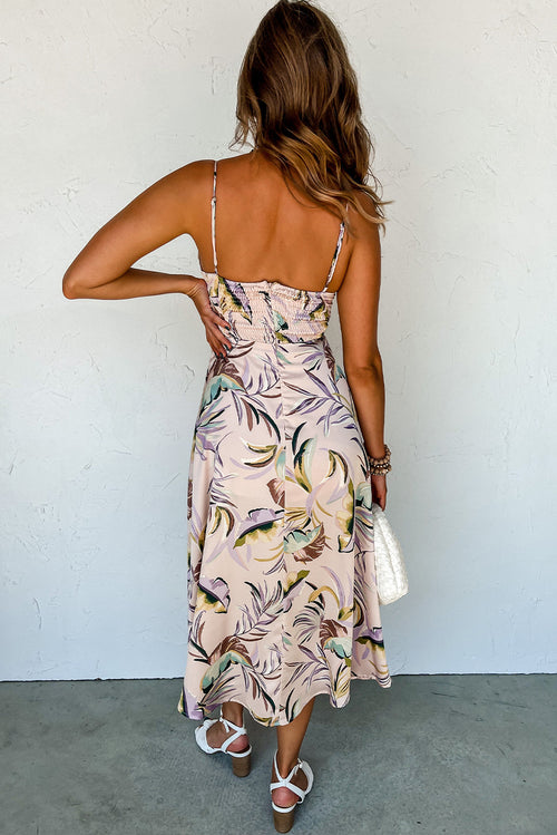 Apricot Tropical Elegance Dress