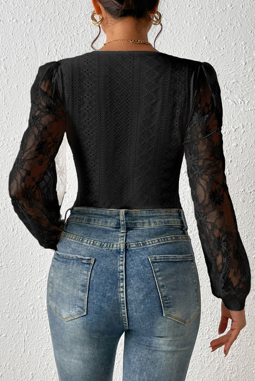 Elegant Lace Bodysuit: Timeless Sophistication & Grace