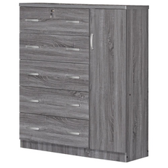 Better Home Products' Sophisticated Gray 5-Drawer ☀