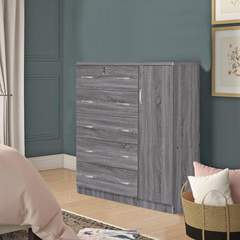 Better Home Products' Sophisticated Gray 5-Drawer ☀