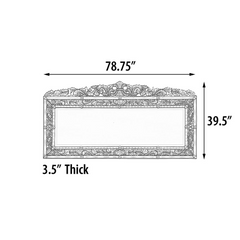 Monumental Venetian Grand Mirror 78.74 " Wide