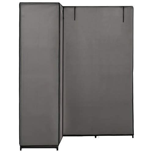 vidaXL's Luxurious Grey Corner Wardrobe: Noble Elegance