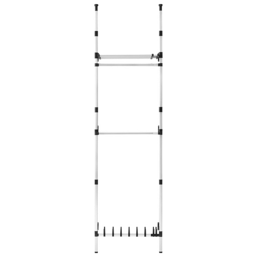 vidaXL Aluminum Telescopic Wardrobe: Luxury Defined