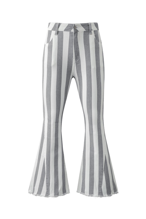 Get Noticed in Stripe Star Flare Jeans!