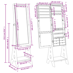 vidaXL White Mirror Cabinet: Opulence Redefined