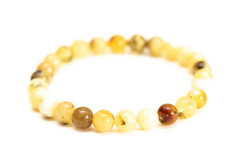 Opulent Amber Sphere Bracelet: Baltic Elegance