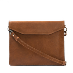 Luxurious leather MacBook sleeve for royal users.