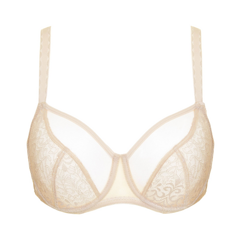 Gorteks Gabi Beige Sheer Lace Underwire Bra for Allure