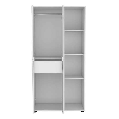 Minto Armoire: Luxe White Elegance