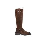 Opulent Brown Leather Knee High Elegance