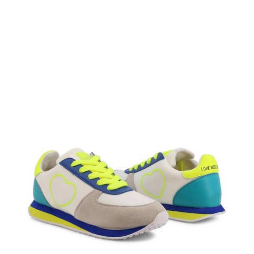 Radiant Yellow Elegance: Love Moschino Sneakers