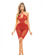 Sultry Sensation: Red Hot Goddess Bodystocking ❤️