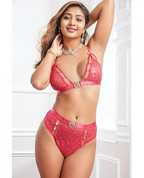 Pink Crush Romance Lace Set: Embrace Elegance