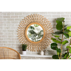 The Opulent Vera Natural Rattan Accent Mirror