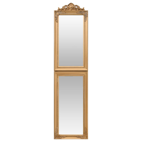 vidaXL Gold Free-Standing Mirror: Elegance Embodied