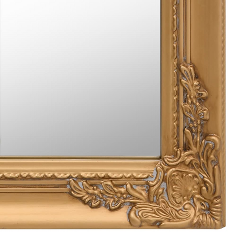 vidaXL Gold Free-Standing Mirror: Elegance Embodied