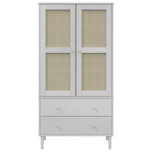 Senja White Rattan Wardrobe: A Luxe Ode