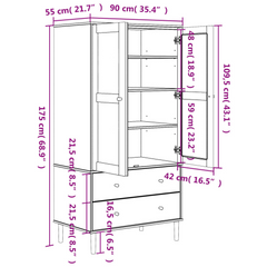 Senja White Rattan Wardrobe: A Luxe Ode