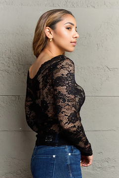 Lace Elegance Off-Shoulder Top