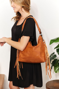 SHOMICO Medium Shoulder Bag: Noble Fringe