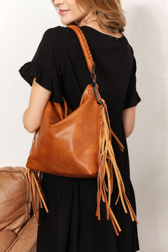 SHOMICO Medium Shoulder Bag: Noble Fringe