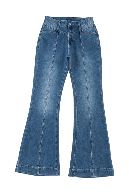 Heidi Patricia High Waist Pocket Flare Jeans