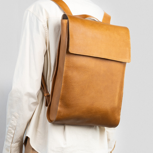 The Italian Leather Laptop Backpack for Gentlemen