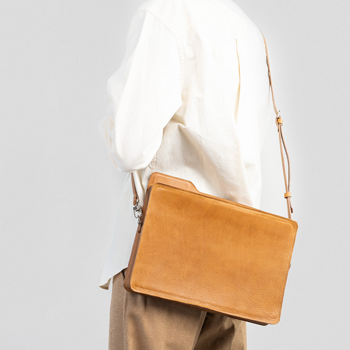 The File: Leather Laptop Bag of Elegance