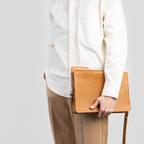 The File: Leather Laptop Bag of Elegance