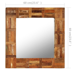 vidaXL Exquisite Reclaimed Wood Wall Mirror: Timeless elegance.