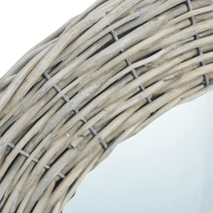 vidaXL Wicker Mirror: A Masterpiece of Elegance.