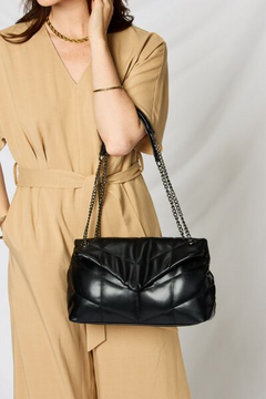 The Noble Faux Leather Chain Handbag