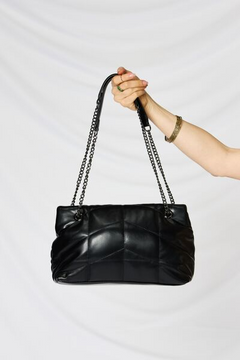 The Noble Faux Leather Chain Handbag