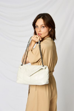 The Noble Faux Leather Chain Handbag