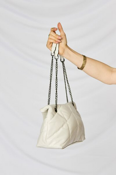 The Noble Faux Leather Chain Handbag