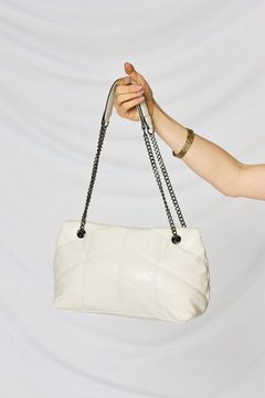 The Noble Faux Leather Chain Handbag