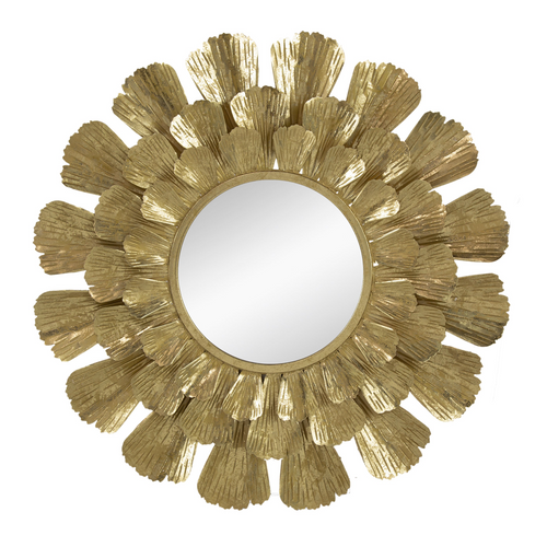 The Gold Trumpet Vine Metal Beauty Mirror
