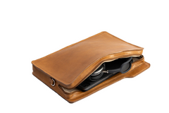 The File: Leather Laptop Bag of Elegance