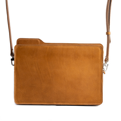 The File: Leather Laptop Bag of Elegance